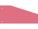 Scheidingsstrook Kangaro 2-gaats 240x105x60mm trapezium 180 grams RC roze