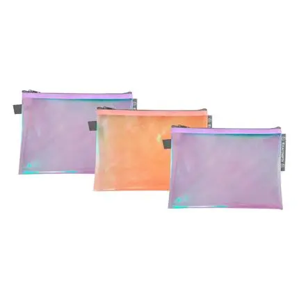 Etui met rits in soepel plastic Candy Tidy - A6 - Geassorteerd - New 