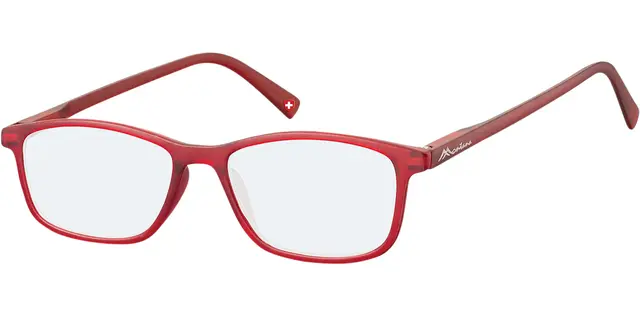 Leesbril  Montana +2.50 dpt blue light filter rood