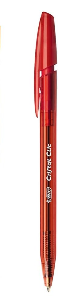 Bic Cristal Clic - Rood - 0.4Mm