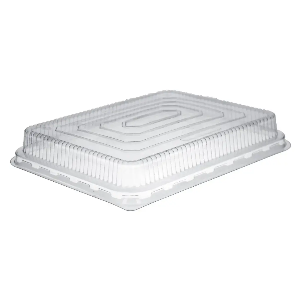 Deksel PET voor alu schaal CR11GPL 227x178x35mm 100 stuks