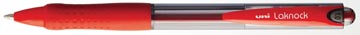 balpen uni laknock (medium, rood)