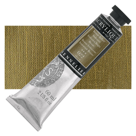 Sennelier - Extra fijne acrylverf - Iriserend Brons glanzend (022) - 60ml - serie 4 