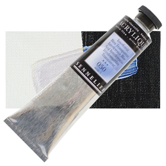 Sennelier - Extra fijne acrylverf - Interferentieblauw Transparant (050) - 60ml - serie 5