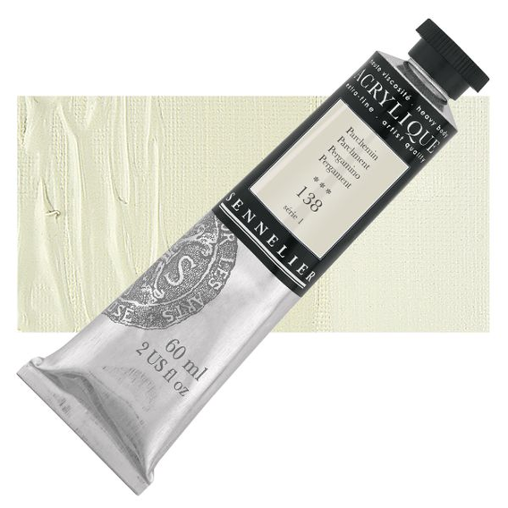 Sennelier - Extra fijne acrylverf - Perkament (138) - 60ml - serie 1 