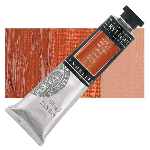 Sennelier - Extra fijne acrylverf - Rode Oker (259) - 60ml - serie 1