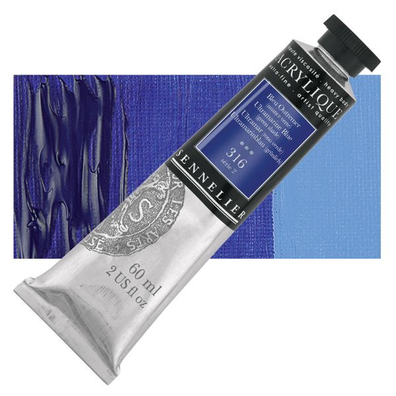 Sennelier - Extra fijne acrylverf - Pruisischblauw (318) - 60ml - serie 2   