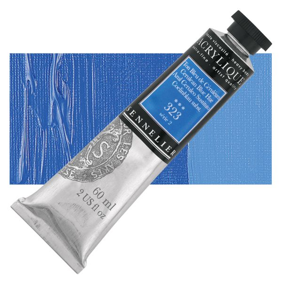 Sennelier - Extra fijne acrylverf - Ceruleumblauw hue (323) - 60ml - serie 2