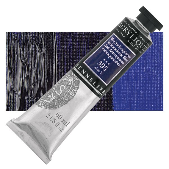 Sennelier - Extra fijne acrylverf - Vlaanderen Blauw (Anthraquinone) (395) - 60ml - serie 5