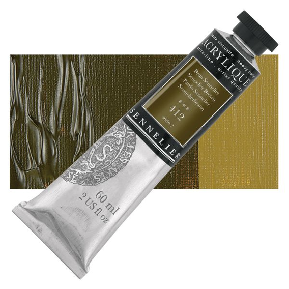 Sennelier - Extra fijne acrylverf - Sennelier Bruin (412) - 60ml - serie 2