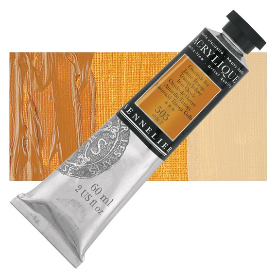 Sennelier - Extra fijne acrylverf - Marsgeel Transparant (505) - 60ml - serie 2