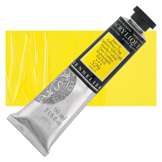 Sennelier - Extra fijne acrylverf - Cadmiumgeel licht (529) - 60ml - serie 6