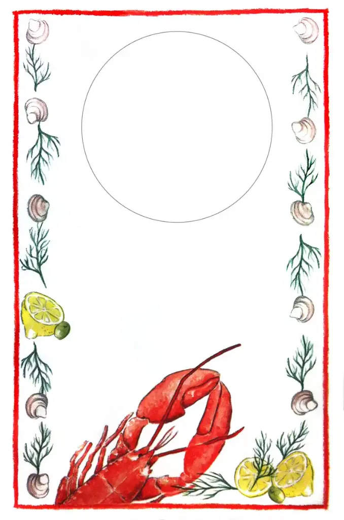 Lobster Dunicel 40 x 60 cm (slabbetje)