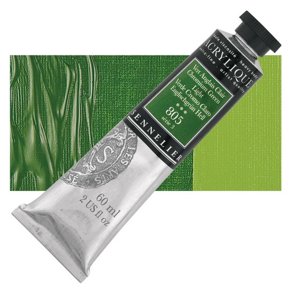 Sennelier - Extra fijne acrylverf - Engelsgroen licht (805) - 60ml - serie 3