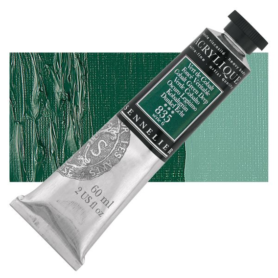 Sennelier - Extra fijne acrylverf - Smaragdgroen (837) - 60ml - serie 4
