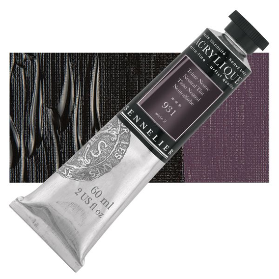 Sennelier - Extra fijne acrylverf - Neutraaltint (931) - 60ml - serie 2 