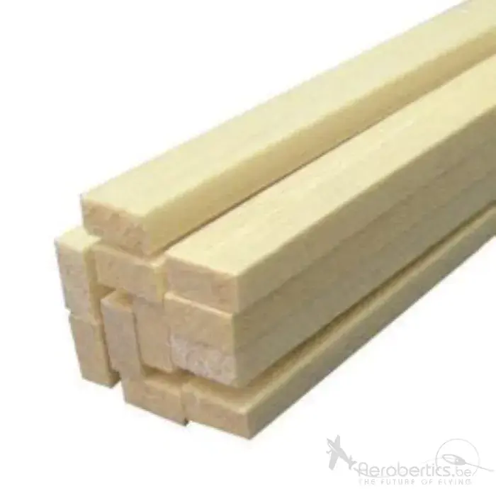 Balsa Ligger 1000 X 2 X 2 Mm +Bc