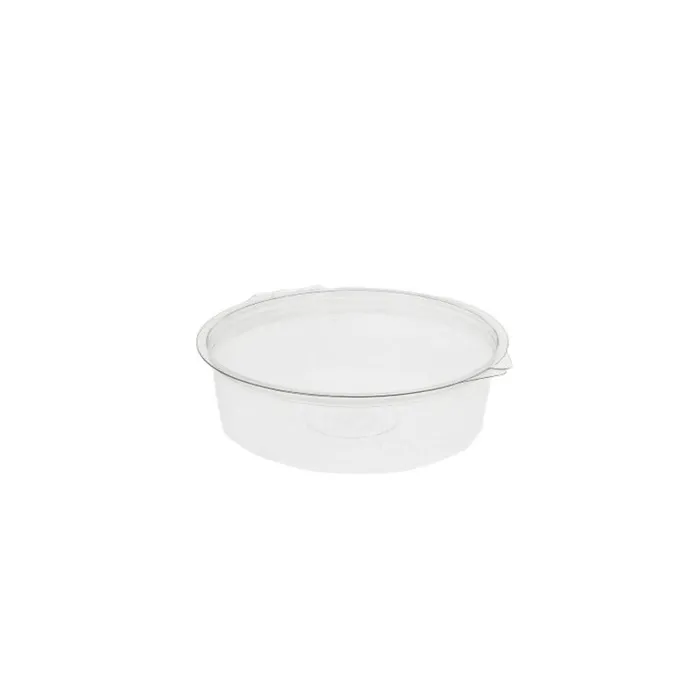RPET bak met scharnierdeksel OLIPACK OLI1000S - transparant - 190x55mm 1000ml 160 stuks