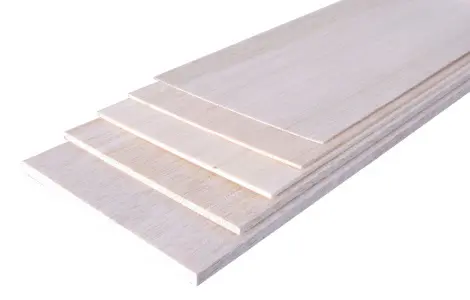Balsa Plankje 1000 X 100 X 10 Mm + Bc