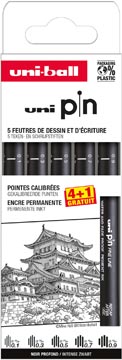 unipin fineliner oneven 4+1gr