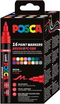 posca paintmarker pc5br bl16