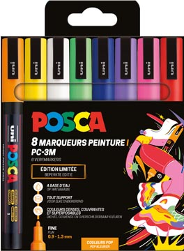 posca paintmarker pc3m pop 8x