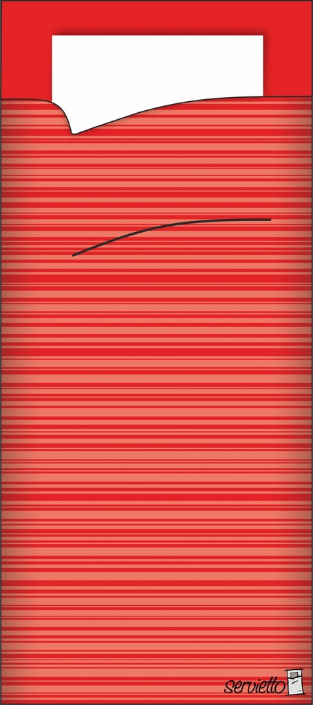 Bestekzakje 100 Stuks Servetto (Bordeau)