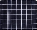 handdoek ruit 50x70cm zw pk3