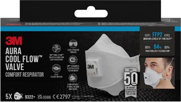 3m aura comf masker ffp2 pk5