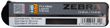 zebra mines 0,7mm hb 12x