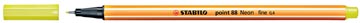 point 88 fineliner neon geel