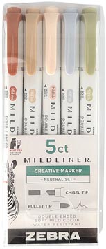 mildliner markeerst neutral 5x