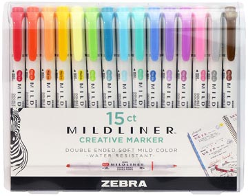 mildliner markeerstift ass 15x