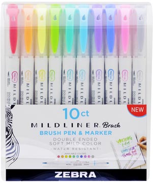 mildliner brushpen 10x ass