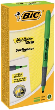 bic highlighter grip groen 12x