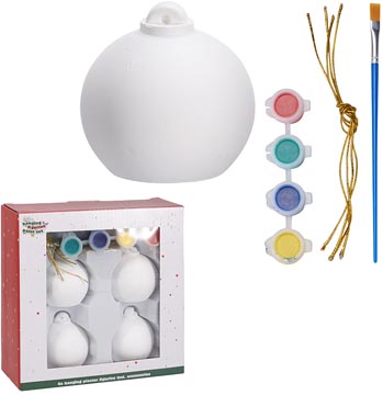 kerstballen schilderset