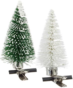 kerstboom glitter 8 cm