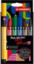 stabilo pen 68 max arty x6 ass