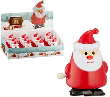 kerstman wind-up 7cm