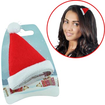 haarclip kerstmuts