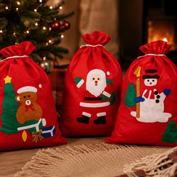 geschenkzak kerst 30x40cm