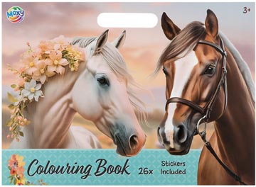 kleurb horse 26x35 incl stick