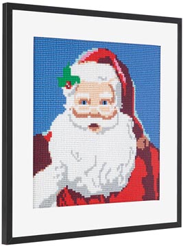 kerstman diam painting