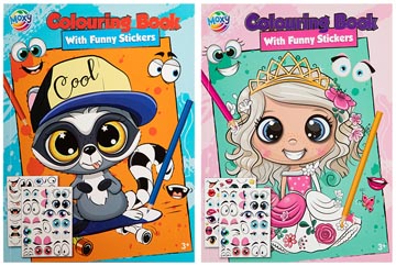kleurboek a4 met stickers