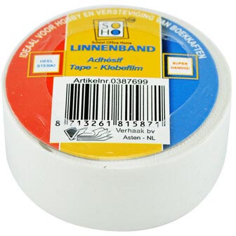 soho tape linnen 19mmx3m wit