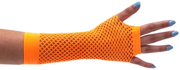 oranje nethandschoenen