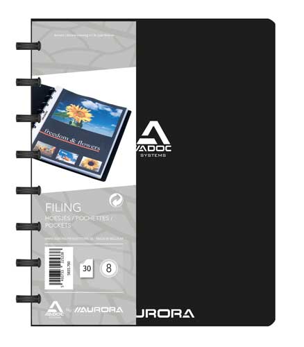 Adoc A5 Schowmap 30 Pouch.Zwart