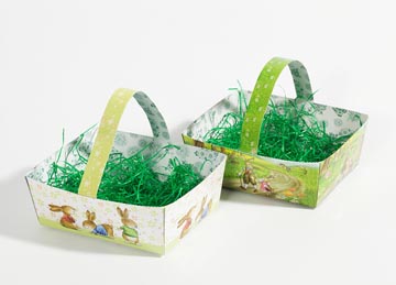 paasmandje 16cm met gras