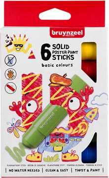 bruynzeel kids verf sticks 6x