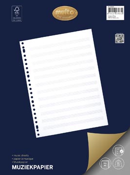 muziekpapier 23g 90g 50v